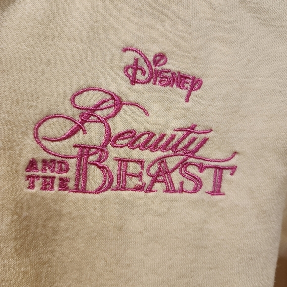 Disney Bella Beauty and The Beast Yellow Hooded zip up sweater size 3T - Picture 2 of 10
